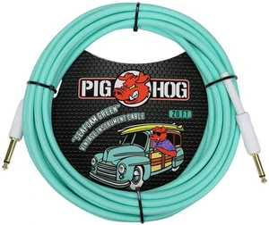 Pig Hog PCH20SG 1/4" to 1/4" Seafoam Green Guitar Instrument Cable, 20 Feet Pig Hog PCH20SG 1/4" to 1/4" Seafoam Green Guitar Instrument Cable, 20 Feet