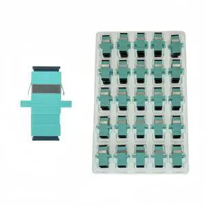 TXWTXPJ-50 Pack SC/OM3 Fiber Optical Coupler SC OM3 Multimode Fiber Optic Adapter OM3 Multi Mode Network Internet Connector Adapter TXWTXPJ-50 Pack SC/OM3 Fiber Optical Coupler SC OM3 Multimode Fiber Optic Adapter OM3 Multi Mode Network Internet Connector Adapter