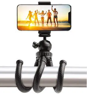 CJ Tech 53963 Selfie Universal Adjustable Flexible Tripod Holder for Smartphones, Universal Octopus Stand for Smartphones, Non Skid Rubber Feet, 270 Degree Rotation CJ Tech 53963 Selfie Universal Adjustable Flexible Tripod Holder for Smartphones, Universal Octopus Stand for Smartphones, Non Skid Rubber Feet, 270 Degree Rotation