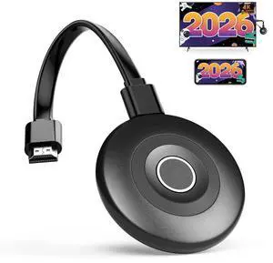 2026 Upgraded 4K Wireless Display Adapter, Plug & Play, HDMI Dongle 5G+2.4G Wireless Screen Mirroring Cast from Smartphone Tablet Laptop PC to HDTV/Monitor/Projector, Support AirPlay DLN 2026 Upgraded 4K Wireless Display Adapter, Plug & Play, HDMI Dongle 5G+2.4G Wireless Screen Mirroring Cast from Smartphone Tablet Laptop PC to HDTV/Monitor/Projector, Support AirPlay DLN