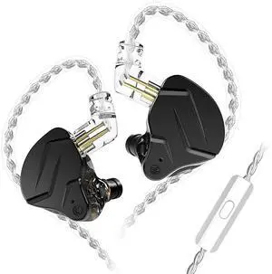 FEDAI KZ ZSN PRO X IEM in Ear Monitors Earphones,1BA+1DD Hybrid Metal Earphones HiFi in-Ear Monitor Wired Earbuds with Detachable 2Pin Cable, Zin Alloy Panel in-Ear Headphones(with Mic, Black) FEDAI KZ ZSN PRO X IEM in Ear Monitors Earphones,1BA+1DD Hybrid Metal Earphones HiFi in-Ear Monitor Wired Earbuds with Detachable 2Pin Cable, Zin Alloy Panel in-Ear Headphones(with Mic, Black)