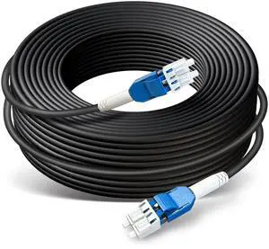 YUTIANHOME 100ft/30m OD-5mm Industrial TPU OS2 LC to LC Outdoor Armored Fiber Optic Cable, Duplex Single Mode Fiber Patch Cable, 9/125um Uniboot LC Fiber Direct Bury YUTIANHOME 100ft/30m OD-5mm Industrial TPU OS2 LC to LC Outdoor Armored Fiber Optic Cable, Duplex Single Mode Fiber Patch Cable, 9/125um Uniboot LC Fiber Direct Bury