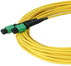 TRUE CABLE MTP/MPO Elite APC OS2 Singlemode Fiber Cable, 1m (3.28ft), 12F Unpinned FemaleFemale, Type B Polarity, 9/125m, Plenum Rated (OFNP), UL Listed, QSFP+/QSFP28, 40/100/400G, Yellow, 1pc TRUE CABLE MTP/MPO Elite APC OS2 Singlemode Fiber Cable, 1m (3.28ft), 12F Unpinned FemaleFemale, Type B Polarity, 9/125m, Plenum Rated (OFNP), UL Listed, QSFP+/QSFP28, 40/100/400G, Yellow, 1pc