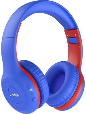 EarFun K2 Kids Bluetooth Headphones, Kids Headphones with Volume Limited, 40H Playtime, Built-in Mic, Stereo Sound, Foldable Over-Ear Headphone for School/Travel/iPad/Tablet, Blue EarFun K2 Kids Bluetooth Headphones, Kids Headphones with Volume Limited, 40H Playtime, Built-in Mic, Stereo Sound, Foldable Over-Ear Headphone for School/Travel/iPad/Tablet, Blue