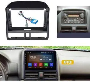 Fits for Honda CRV CR-V 2001-2006 Car Radio Stereo Fascia Frame Double DIN 9 inch Dash Installation Mounting Kit Fits for Honda CRV CR-V 2001-2006 Car Radio Stereo Fascia Frame Double DIN 9 inch Dash Installation Mounting Kit