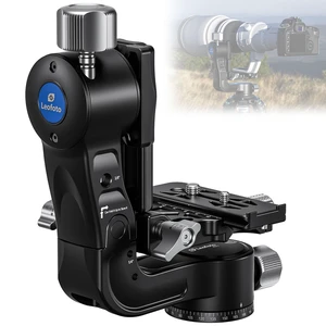 Leofoto Camera Gimbal Head, Aluminum Folding Gimbal Head with 3/8"-16 Hole and 1/4"-20 Threaded for Mounting Tripod/LED Panels/Monitors/Microphones, Max Load to 25kg/55.12lb (PG-2-Black) Leofoto Camera Gimbal Head, Aluminum Folding Gimbal Head with 3/8"-16 Hole and 1/4"-20 Threaded for Mounting Tripod/LED Panels/Monitors/Microphones, Max Load to 25kg/55.12lb (PG-2-Black)