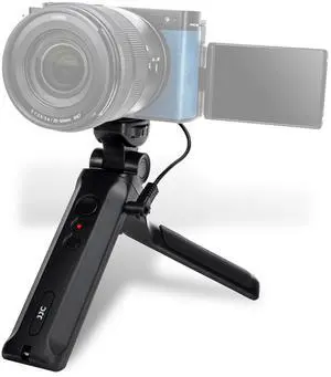 JJC Wired Remote Shooting Grip & Mini Tripod for Panasonic Lumix DC-ZS99 G100D S9 Camera, Replaces Panasonic DMW-SHGR2 Tripod Grip for Selfie Video Recording Vlogging JJC Wired Remote Shooting Grip & Mini Tripod for Panasonic Lumix DC-ZS99 G100D S9 Camera, Replaces Panasonic DMW-SHGR2 Tripod Grip for Selfie Video Recording Vlogging