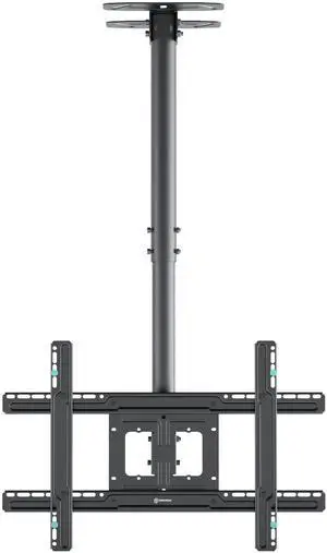 ONKRON Ceiling TV Mount for 32-80 Inch Screen up to 150 lbs, Extra Long, Height Adjustable Hanging TV Mount Swivel Tilt, VESA 100x100-600x400, Full Motion Ceiling Mount TV Bracket Drop Down, Black ONKRON Ceiling TV Mount for 32-80 Inch Screen up to 150 lbs, Extra Long, Height Adjustable Hanging TV Mount Swivel Tilt, VESA 100x100-600x400, Full Motion Ceiling Mount TV Bracket Drop Down, Black