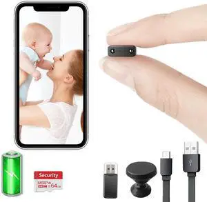 Rettru Free 64G Smallest Wireless WiFi Battery Camera,HD1080P Portable Mini Camera for Video Recording Live Feed with Night Vision,Motion Detection, Remote Viewing for Security with iOS Android Rettru Free 64G Smallest Wireless WiFi Battery Camera,HD1080P Portable Mini Camera for Video Recording Live Feed with Night Vision,Motion Detection, Remote Viewing for Security with iOS Android
