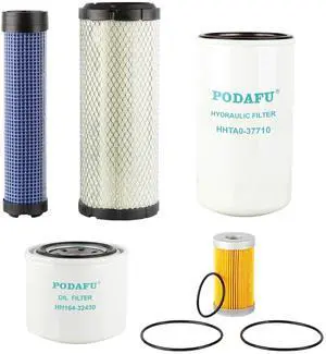PODAFU Tractors Maintenance Filter Kit TA040-93220 TA040-93230 HH164-32430 HHTA0-37710 15521-43160 Compatible with Kubota L3010 L3130 L3410 L3430 HST PODAFU Tractors Maintenance Filter Kit TA040-93220 TA040-93230 HH164-32430 HHTA0-37710 15521-43160 Compatible with Kubota L3010 L3130 L3410 L3430 HST