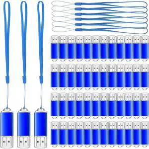 Hoteam 50 Pack USB 2.0 Flash Drives Bulk Blue Portable Thumb Drive with Hat USB Sticks Bulk with 50 Pcs Lanyards for Data Storage File Sharing Commercial Gift(4GB) Hoteam 50 Pack USB 2.0 Flash Drives Bulk Blue Portable Thumb Drive with Hat USB Sticks Bulk with 50 Pcs Lanyards for Data Storage File Sharing Commercial Gift(4GB)
