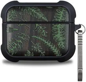 Balck Solid Wood for AirPods Pro 2 Case (2nd/1st Gen) Botanical Garden Balck Solid Wood for AirPods Pro 2 Case (2nd/1st Gen) Botanical Garden