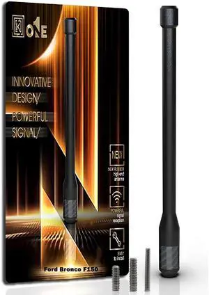 KEYO1E Carbon Fiber Antenna Compatible with 2023 Bronco / 2025 F150 / 7.9 Inches Flexible Rubber Truck Car Antenna Replacement/Designed for Enhance FM/AM Reception KEYO1E Carbon Fiber Antenna Compatible with 2023 Bronco / 2025 F150 / 7.9 Inches Flexible Rubber Truck Car Antenna Replacement/Designed for Enhance FM/AM Reception