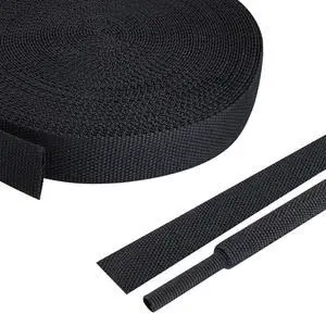 FOURUB 2:1 Ratio Flat Heat Shrinkable Braided Sleeving,Electrical Insulating Tubing,Durable Automotive Fabric Harness Shrinking Sheath (1/2"-20ft) FOURUB 2:1 Ratio Flat Heat Shrinkable Braided Sleeving,Electrical Insulating Tubing,Durable Automotive Fabric Harness Shrinking Sheath (1/2"-20ft)