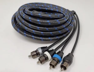 Sky High Car Audio 4-Channel Triple Shielded RCA - 18ft Sky High Car Audio 4-Channel Triple Shielded RCA - 18ft