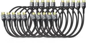 8K HDMI Cable 3FT 10-Pack, High Speed 48Gbps HDMI 2.1 Cord for Neat, Support HDR10+, SBTM, QMS, CEC, HDCP 2.3 for TV, Monitor, Computer, Laptop, HDMI Switch, HDMI Splitter, HUB, KVM, Projector 8K HDMI Cable 3FT 10-Pack, High Speed 48Gbps HDMI 2.1 Cord for Neat, Support HDR10+, SBTM, QMS, CEC, HDCP 2.3 for TV, Monitor, Computer, Laptop, HDMI Switch, HDMI Splitter, HUB, KVM, Projector
