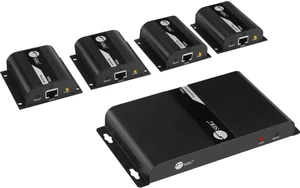 SIIG 1x4 HDMI Over Cat5e/6 Extender Splitter, 1080p, 130ft, CE-H23U11-S1 SIIG 1x4 HDMI Over Cat5e/6 Extender Splitter, 1080p, 130ft, CE-H23U11-S1