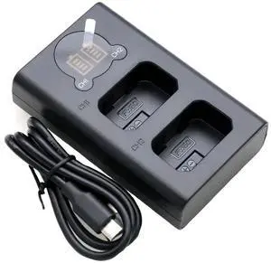 ZBLZGP DL-FW50 Fast Dual Charger Quick Charge Portable Power Bank for A5100/A6100/A7s2/ZV-E10, NP-FW50/FZ100/FM500H Battery LCD Display ZBLZGP DL-FW50 Fast Dual Charger Quick Charge Portable Power Bank for A5100/A6100/A7s2/ZV-E10, NP-FW50/FZ100/FM500H Battery LCD Display