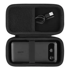 khanka Travel Case for Anker Power Bank, 20,000mAh Portable Charger,Case Only (Black) khanka Travel Case for Anker Power Bank, 20,000mAh Portable Charger,Case Only (Black)
