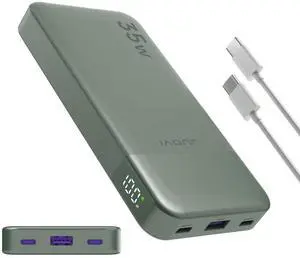 JUOVI Power Bank 10000mAh, 35W Portable Charger,Fast Charging Portable Battery Pack with PD 3.0 & QC 4.0, USB C Portable Power Bank for iPhone 15 14 13 Series, Galaxy, Tablet, and MoreGreen JUOVI Power Bank 10000mAh, 35W Portable Charger,Fast Charging Portable Battery Pack with PD 3.0 & QC 4.0, USB C Portable Power Bank for iPhone 15 14 13 Series, Galaxy, Tablet, and MoreGreen
