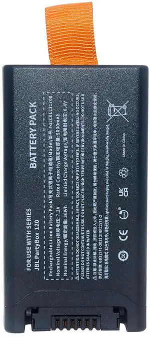 JIIKER Battery Replacement for JBL PartyBox Club 120 Portable Speaker, Original Part Numbers:200 5000mAh 7.2V(NOT for Other JBL PartyBox Series) JIIKER Battery Replacement for JBL PartyBox Club 120 Portable Speaker, Original Part Numbers:200 5000mAh 7.2V(NOT for Other JBL PartyBox Series)
