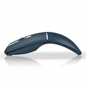 Wireless Mouse Bendable Rotating Design, Dual Mode (BT+ 2.4GHz) arc Rechargeable Travel Wireless Mouse for Microsoft Laptop PC Tablet Graphite (Blue) Wireless Mouse Bendable Rotating Design, Dual Mode (BT+ 2.4GHz) arc Rechargeable Travel Wireless Mouse for Microsoft Laptop PC Tablet Graphite (Blue)