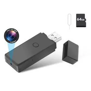 rumhams 64GB USB Flash Drive Camera,1080P Video Resolution Security, Rechargeable Portable mini Body cam,Surveillance Camera rumhams 64GB USB Flash Drive Camera,1080P Video Resolution Security, Rechargeable Portable mini Body cam,Surveillance Camera