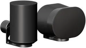 PEGZONE Adjustable Speaker Wall Mount for Sonos Era 100 and Era 300, Flexible Angle Adjustment, Surround Sound Speaker Wall Bracket Compatible with Sonos Era Speakers,1 Pair,Black PEGZONE Adjustable Speaker Wall Mount for Sonos Era 100 and Era 300, Flexible Angle Adjustment, Surround Sound Speaker Wall Bracket Compatible with Sonos Era Speakers,1 Pair,Black