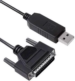 Usangreen USB Programming Cable for Fanuc CNC DNC Fanuc 6 10 11 12 15 16 18 21 Series Software Flow Control CNC-SW-25M, USB to DB25 Male Console Cable for Fanuc, Built in FT231XS Chip, Usangreen USB Programming Cable for Fanuc CNC DNC Fanuc 6 10 11 12 15 16 18 21 Series Software Flow Control CNC-SW-25M, USB to DB25 Male Console Cable for Fanuc, Built in FT231XS Chip,