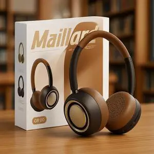 auvstar Wireless Over-Ear Headphones with Active Noise Cancelling, 35-Hour Battery, Bluetooth 5.2, Hi-Fi Stereo, Foldable Design, Comfortable Earmuffs - Brown auvstar Wireless Over-Ear Headphones with Active Noise Cancelling, 35-Hour Battery, Bluetooth 5.2, Hi-Fi Stereo, Foldable Design, Comfortable Earmuffs - Brown