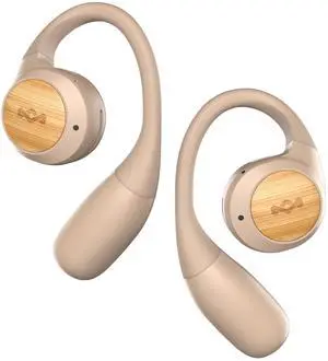 House of Marley Liberate Open-Ear True Wireless Earbuds, 20 Hrs Total Playtime, Quick Charge, Built-in Microphones, 12mm Drivers, Sustainable and Eco-Friendly Design (Cream) House of Marley Liberate Open-Ear True Wireless Earbuds, 20 Hrs Total Playtime, Quick Charge, Built-in Microphones, 12mm Drivers, Sustainable and Eco-Friendly Design (Cream)