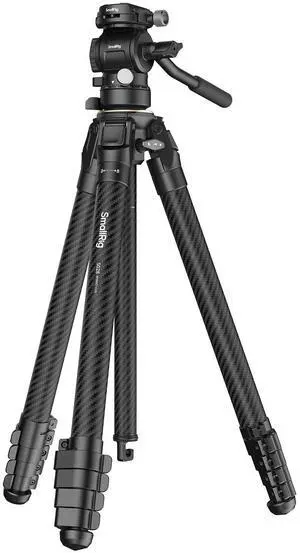 SmallRig Portable Carbon Fiber Travel Tripod Kit, 61.8'' Video Camera Tripod Monopod Video Head, Built-in QR Plate for Arca, Switchable Centre Column, Max Load 3kg / 6.6lb for Cameras, DSLR SmallRig Portable Carbon Fiber Travel Tripod Kit, 61.8'' Video Camera Tripod Monopod Video Head, Built-in QR Plate for Arca, Switchable Centre Column, Max Load 3kg / 6.6lb for Cameras, DSLR