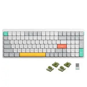nuphy Air96 V2 Wireless Mechanical Keyboard,100 Keys Gaming Keyboard,Supports Bluetooth 5.1,2.4G and Wired Connection,for PC/Laptop/Windows/Mac -White Gateron Moss Switch nuphy Air96 V2 Wireless Mechanical Keyboard,100 Keys Gaming Keyboard,Supports Bluetooth 5.1,2.4G and Wired Connection,for PC/Laptop/Windows/Mac -White Gateron Moss Switch