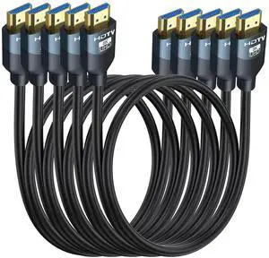 8K HDMI 2.1 Cables 3FT 5-Pack, High Speed HDMI Gaming Monitor Cable for PS5 TV-8K ARC&eARC HDMI Cord-165/180/240Hz, HDCP2.3, 3D/HDR10 for Soundbar, PS5, PS4, TV, Xbox, Roku, Cinema, Computer, Monit 8K HDMI 2.1 Cables 3FT 5-Pack, High Speed HDMI Gaming Monitor Cable for PS5 TV-8K ARC&eARC HDMI Cord-165/180/240Hz, HDCP2.3, 3D/HDR10 for Soundbar, PS5, PS4, TV, Xbox, Roku, Cinema, Computer, Monit