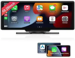 Car Universal Wireless Carplay & Wired Android Auto 10.26 Inch IPS Touchscreen Pad Tablet with Bt Siri Voice Assistant Dash Mounted Car Universal Wireless Carplay & Wired Android Auto 10.26 Inch IPS Touchscreen Pad Tablet with Bt Siri Voice Assistant Dash Mounted