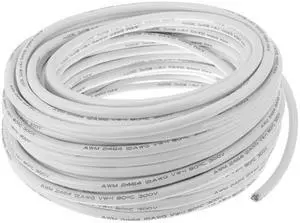 Hihaha Electrical Ground Wire Automotive Power Wire 98FT White TC 1 Pc 12AWG 3 Conductor Fully Insulated& Soft Touch Jacket Universal Hihaha Electrical Ground Wire Automotive Power Wire 98FT White TC 1 Pc 12AWG 3 Conductor Fully Insulated& Soft Touch Jacket Universal