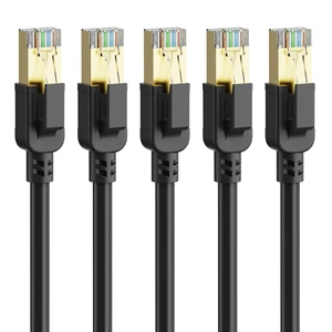Dacrown Cat 8 Ethernet Cable 7FT 5Pack, 40Gbps 2000MHz High-Speed Cord Dacrown Cat 8 Ethernet Cable 7FT 5Pack, 40Gbps 2000MHz High-Speed Cord