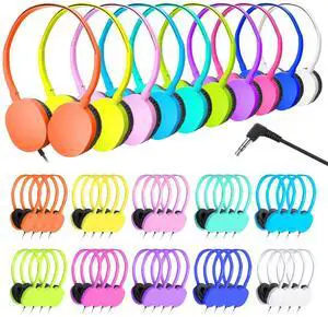 XOSDA 100 Pack Bulk Headphones for School Classroom Kids, Wholesale Children On-Ear Headphones Perfect for Toddler Boys Girls Teen and Adult (PU102,100 Mixed) XOSDA 100 Pack Bulk Headphones for School Classroom Kids, Wholesale Children On-Ear Headphones Perfect for Toddler Boys Girls Teen and Adult (PU102,100 Mixed)