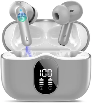True Wireless Earbuds Bluetooth Headphones HiFi Stereo Ear Buds,Fog Gray True Wireless Earbuds Bluetooth Headphones HiFi Stereo Ear Buds,Fog Gray