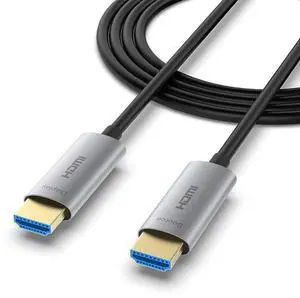 ATZEBE Fiber Optic HDMI Cable 60ft, Fiber HDMI Cable Supports 4K@60Hz, 4:4:4/4:2:2/4:2:0, HDR, Dolby Vision, HDCP 2.2, ARC, 3D, High Speed 18Gbps ATZEBE Fiber Optic HDMI Cable 60ft, Fiber HDMI Cable Supports 4K@60Hz, 4:4:4/4:2:2/4:2:0, HDR, Dolby Vision, HDCP 2.2, ARC, 3D, High Speed 18Gbps