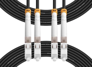 25M(82ft) Outdoor OM3 LC to LC Fiber Patch Cable,Armored Fiber Optic Cable Cord,10GB/40GB/100GB Multimode Jumper Duplex MMF 50/125um Industrial TPU OD-5.0mm Direct Burial Fiber Black 25M(82ft) Outdoor OM3 LC to LC Fiber Patch Cable,Armored Fiber Optic Cable Cord,10GB/40GB/100GB Multimode Jumper Duplex MMF 50/125um Industrial TPU OD-5.0mm Direct Burial Fiber Black