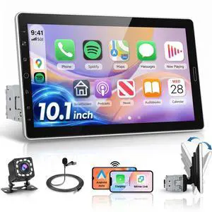 KYNNT 10.1 inch Single Din Car Stereo Wireless CarPlay Android Auto, Detachable IPS Touch Screen Car Radio with Bluetooth 5.2, Online Video Playback, FM EQ USB SWC Car Audio Receiver Backup Cam KYNNT 10.1 inch Single Din Car Stereo Wireless CarPlay Android Auto, Detachable IPS Touch Screen Car Radio with Bluetooth 5.2, Online Video Playback, FM EQ USB SWC Car Audio Receiver Backup Cam