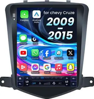 4Core Car Radio for Cruze 2009-2015: 10.4 Inch 1280 * 800 HD Touch Screen Car Stereo - Wireless Carplay Andriod Auto Mirror Link Bluetooth 5GWiFi Backup Camera GPS FM SWC 4Core Car Radio for Cruze 2009-2015: 10.4 Inch 1280 * 800 HD Touch Screen Car Stereo - Wireless Carplay Andriod Auto Mirror Link Bluetooth 5GWiFi Backup Camera GPS FM SWC