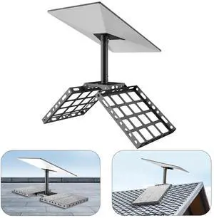 Gen 3 Roof Ridge Mount for Starlink, No-Drill Ridgeline Mounting Kit with 360 Rotatable Aluminum Pipe Adapter, Compatible with Starlink Standard 4/4X/V3 Dish Gen 3 Roof Ridge Mount for Starlink, No-Drill Ridgeline Mounting Kit with 360 Rotatable Aluminum Pipe Adapter, Compatible with Starlink Standard 4/4X/V3 Dish