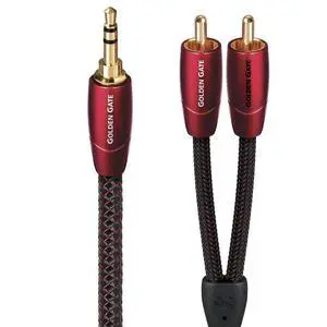 AudioQuest Golden Gate Analog Audio Cable RCA to 3.5mm Mini (1.0 Meter) AudioQuest Golden Gate Analog Audio Cable RCA to 3.5mm Mini (1.0 Meter)