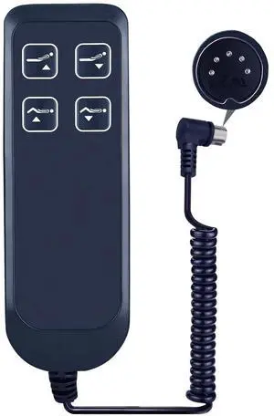 New Replacement Remote Control Compatible for Recliner Hand Remote Control, 4 Button 5 pin Plug Connection New Replacement Remote Control Compatible for Recliner Hand Remote Control, 4 Button 5 pin Plug Connection