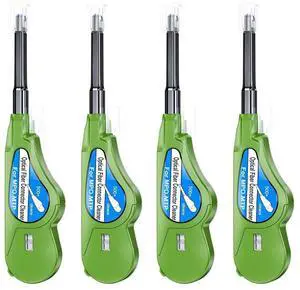 Duogalia 4-Pack Fiber Optic Cleaner Tool for MPO/MTP Connector - Cleaning Pen Over 500 Cleans for Fiber Endface & Optical Connector (Green) Duogalia 4-Pack Fiber Optic Cleaner Tool for MPO/MTP Connector - Cleaning Pen Over 500 Cleans for Fiber Endface & Optical Connector (Green)