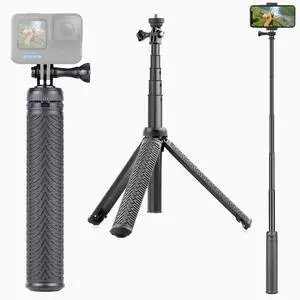 SOONSUN Waterproof Selfie Stick Extension Pole Tripod Stand Hand Grip for GoPro Hero 13, 12, 11, 10, 9, 8, 7, 6, 5, 4, 3, 2, Session, Fusion, SJCAM, AKASO, Insta360, Osmo Action 3 4 5 Pro Camera SOONSUN Waterproof Selfie Stick Extension Pole Tripod Stand Hand Grip for GoPro Hero 13, 12, 11, 10, 9, 8, 7, 6, 5, 4, 3, 2, Session, Fusion, SJCAM, AKASO, Insta360, Osmo Action 3 4 5 Pro Camera