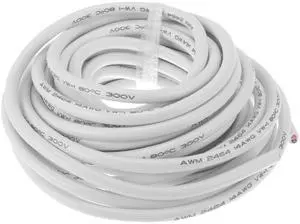 Hihaha Electrical Ground Wire Automotive Power Wire 30FT White TC 1 Pcs 14AWG 2 Conductor Fully Insulated& Soft Touch Jacket Universal Hihaha Electrical Ground Wire Automotive Power Wire 30FT White TC 1 Pcs 14AWG 2 Conductor Fully Insulated& Soft Touch Jacket Universal
