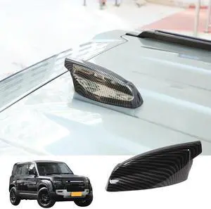 Bekantogy Car Shark Fin Antenna Cover Compatible with Land Rover Defender 90 110 130 2020-2024 Roof Antenna Cover ABS Shark Fin Aerial Antenna Decorative Cover (Carbon Fiber Texture) Bekantogy Car Shark Fin Antenna Cover Compatible with Land Rover Defender 90 110 130 2020-2024 Roof Antenna Cover ABS Shark Fin Aerial Antenna Decorative Cover (Carbon Fiber Texture)